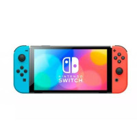 Nintendo Switch OLED with Neon Blue and Neon Red Joy-Con (NSH007)