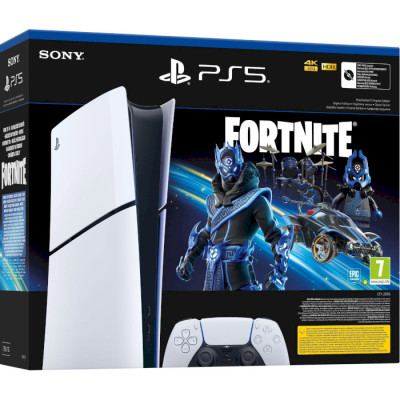 Sony PlayStation 5 Slim Digital Edition 1TB Fortnite Cobalt Star Bundle (1000045170)