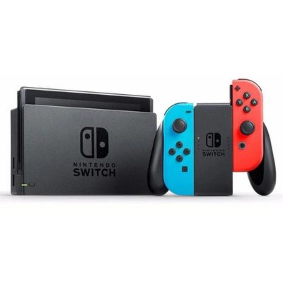 Nintendo Switch Version 2 Neon Red and Blue (HAD-S-KABAA)
