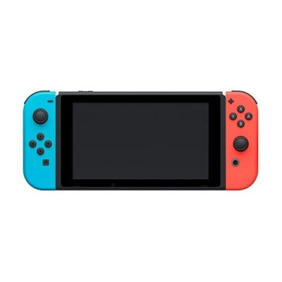 Nintendo Switch with Neon Blue and Neon Red Joy-Con
