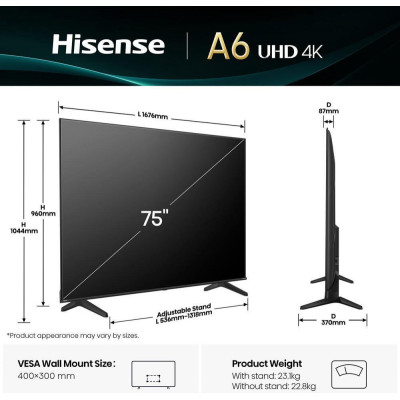 Hisense 75A6Q