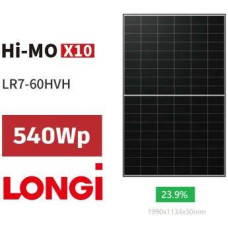 Longi Solar LR7-60HVH-540M Hi-Mo X10 Black Frame
