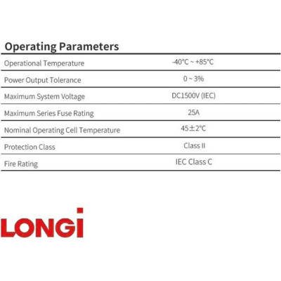 Longi Solar LR7-60HVH-540M Hi-Mo X10 Black Frame