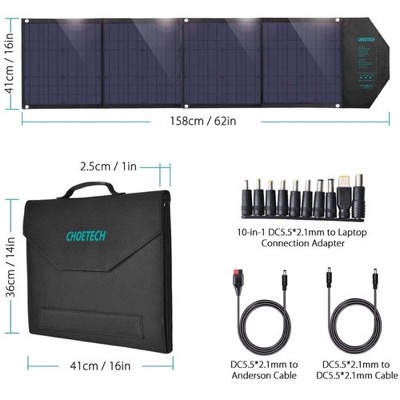 Choetech 80W (158x41см) 5V/2.4A USB + 5V/2.4A QC3.0 + USB-C PD3.0(30W) (SC007)