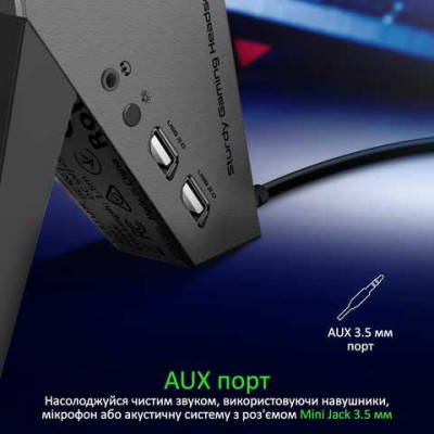 Vertux Zulu 2xUSB 2.0/AUX 3.5 мм Black (zulu.black)