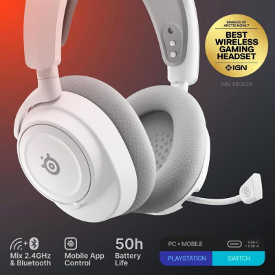 SteelSeries Arctis Nova 7 Wireless Gen 2 White (61731)
