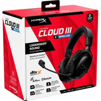 HyperX Cloud III S Wireless Black (A59YZAA) HyperX Cloud III S Wireless Black (A59YZAA)