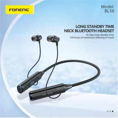 Foneng Neckband Sport Black (BL38)