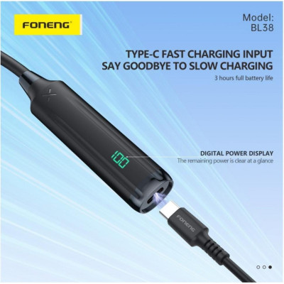 Foneng Neckband Sport Black (BL38)