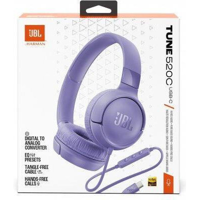 JBL Tune 520C USB-C Purple (JBLT520CPUR)