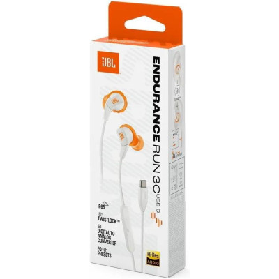 JBL Endurance Run 3 3C USB-C White (JBLENDURRUN3CWHT)