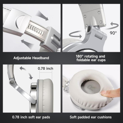 OneOdio Pro 10 Silver
