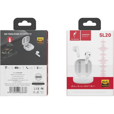 SkyDolphin TWS SL20 White (SDBTE-000183)