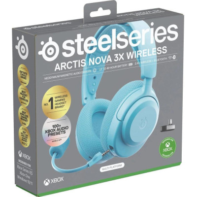 SteelSeries Arctis Nova 3X Wireless MultiPlatform/Xbox Aqua (61691)