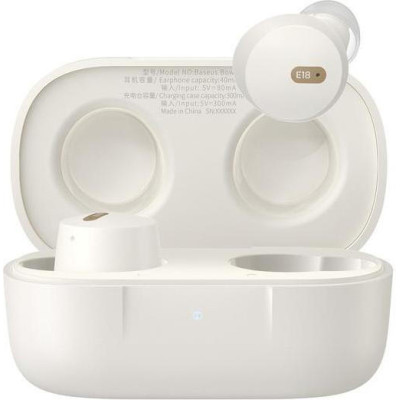Baseus Bowie E18 True Wireless Earphones Stellar White (A00023800223-00)