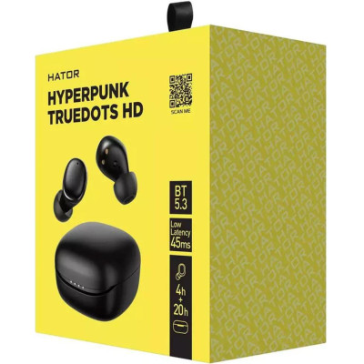 TWS HATOR Hyperpunk Truedots HD Black (HTA-411)