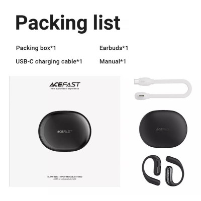 Acefast FA002 Acefit Air Black (6974316283621)