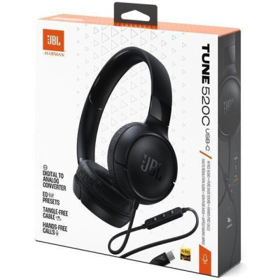 JBL Tune 520C USB-C Black (JBLT520CBLK)