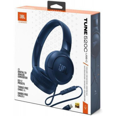 JBL Tune 520C USB-C Blue (JBLT520CBLU)