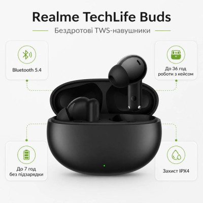 Realme TechLife Buds (RMA2506) Black