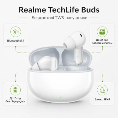 Realme TechLife Buds White (RMA2506)