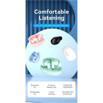 TWS Vention Elf Earbuds E01 Blue (NBFS0)