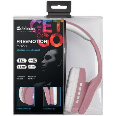 Defender FreeMotion B525 White/Pink (63528)