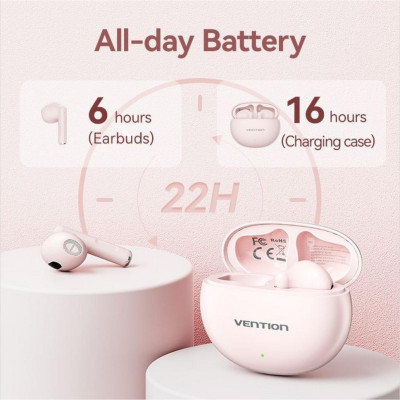 TWS Vention Elf Earbuds E06 Pink (NBKP0)