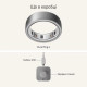 Oura Ring 4 Brushed Silver Size 9 (JZ90-54220-09)