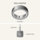 Oura Ring 4 Brushed Silver Size 15 (JZ90-54220-15)