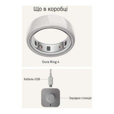 Oura Ring 4 Ceramic Cloud Size 10 (JZ90-57460-10)