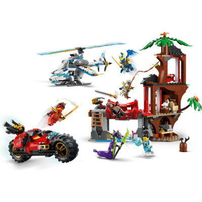 LEGO NINJAGO Автомобільна битва ніндзя біля будинку на дереві (71857)