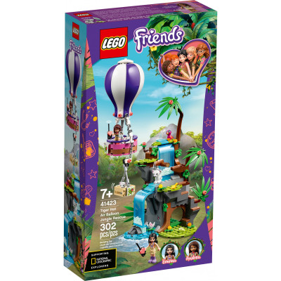 LEGO Friends Джунгли: спасение тигра на воздушном шаре 302 детали (41423)