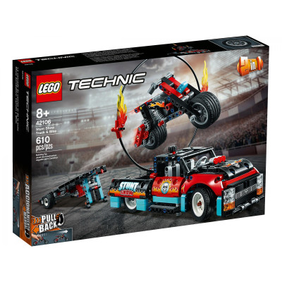 LEGO Technic Шоу трюків на вантажівках та мотоциклах 2 в 1 (42106)