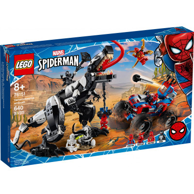 LEGO Super Heroes Человек-Паук: Засада на веномозавра 640 деталей (76151)