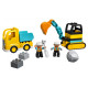 LEGO Duplo Town Вантажівка та гусеничний екскаватор 20 деталей (10931)