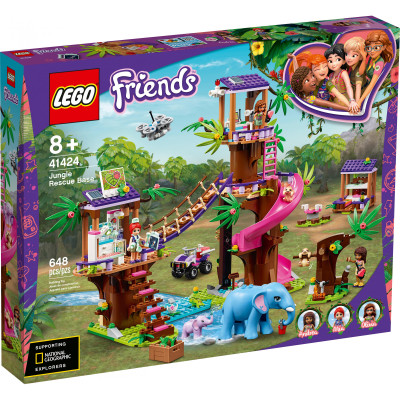 LEGO Friends Джунгли: штаб спасателей 648 деталей (41424)