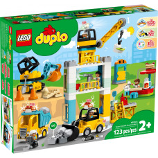 LEGO Duplo Town Подъемный кран и строительство 123 детали (10933)
