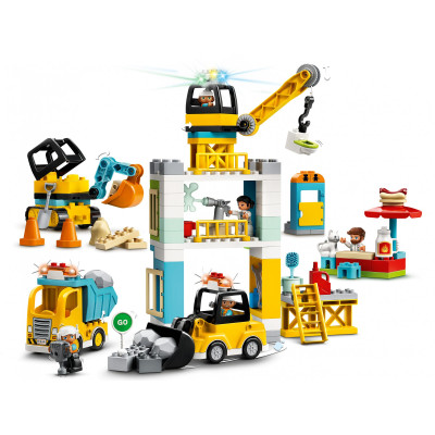 LEGO Duplo Town Подъемный кран и строительство 123 детали (10933)