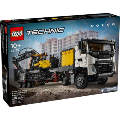 LEGO Technic Вантажівка Volvo FMX та електричний екскаватор EC230 (42175)