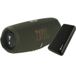 JBL Charge 5 Green (JBLCHARGE5GRN) + Griffin 20000 mAh (GP-149-BLK)