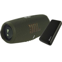 JBL Charge 5 Green (JBLCHARGE5GRN) + Griffin 20000 mAh (GP-149-BLK)