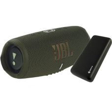 JBL Charge 5 Green (JBLCHARGE5GRN) + Griffin 20000 mAh (GP-149-BLK)