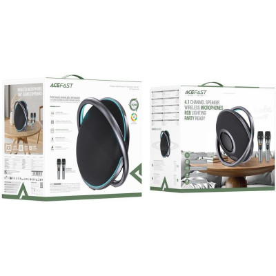 Acefast K5 Max portable wireless speaker Black (6974316285670)