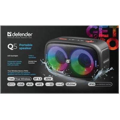 Defender Q5 Black (65305)