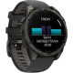 Garmin Fenix 8 43mm AMOLED Sapphire Carbon Gray DLC Tit. w. Black/Pebble Gray S. Band (010-02903-20/21)