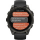 Garmin Fenix 8 43mm AMOLED Sapphire Carbon Gray DLC Tit. w. Black/Pebble Gray S. Band (010-02903-20/21)