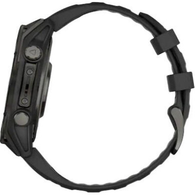 Garmin Fenix 8 43mm AMOLED Sapphire Carbon Gray DLC Tit. w. Black/Pebble Gray S. Band (010-02903-20/21)