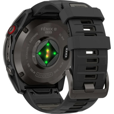 Garmin Fenix 8 Pro 51 mm AMOLED Carbon Gray DLC Titanium with Black/Pebble Gray (010-03199-00/01)
