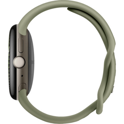 Google Pixel Watch 5 41mm Wi-Fi Satin Pyrite Aluminum case / Olive Active Band